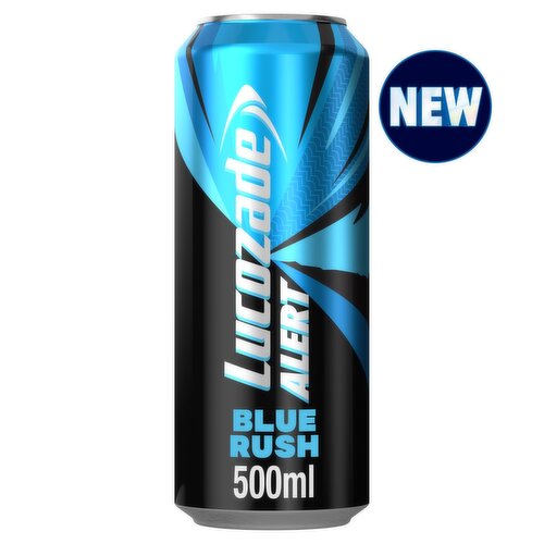 Lucozade Alert Blue Rush Can (500 ml)