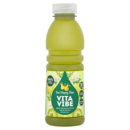 The Happy Pear Vita Vibe Apple Elderflower & Lime Drink (500 ml)