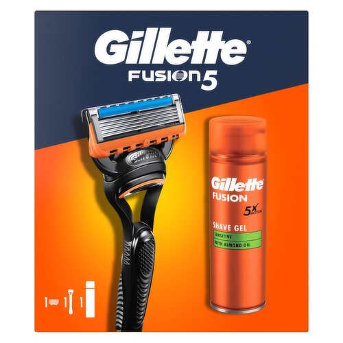 Gillette Fusion 5 Razor & Fusion Shave Gel Gift Set (1 Piece)