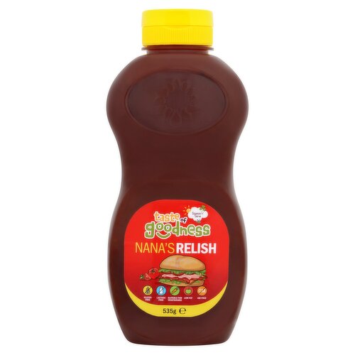 Taste of Goodness Nana's Relish Squeezy (535 g)