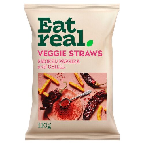 Eat Real Smoked Paprika & Chilli Veggie Straws (110 g)