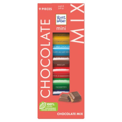 Ritter Sport Mini's Chocolate Mixed Bars 9 Piece (16.66 g)