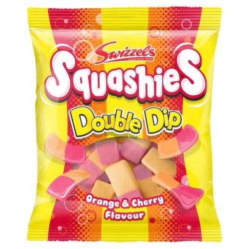 Swizzels Squashies Double Dip Orange & Cherry Bag (120 g)