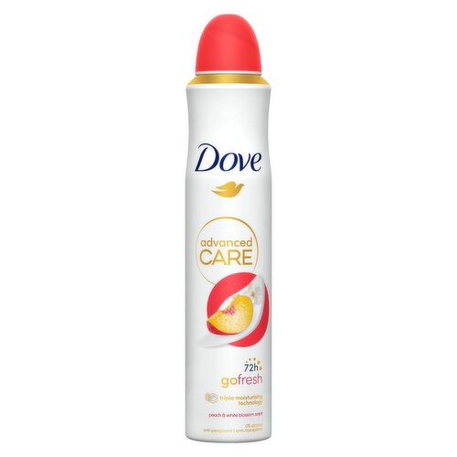 Dove Advanced Care Peach & White Blossom Antiperspirant Deodorant spray (200 ml)