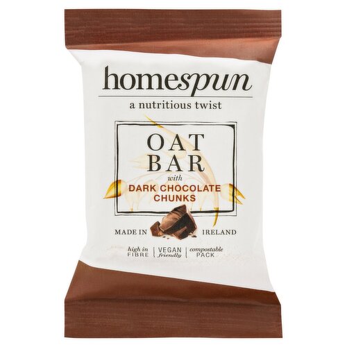 Homespun Dark Chocolate Chunks Oat Bar (50 g)