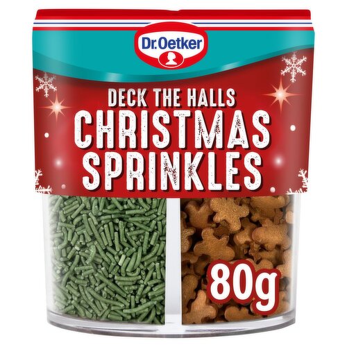 Dr.Oetker Deck the Halls Christmas Sprinkles 4 Cell (80 g)