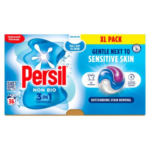 Persil Non Bio 3in1 Capsules Washing Detergent 36 Wash  (36 Piece)