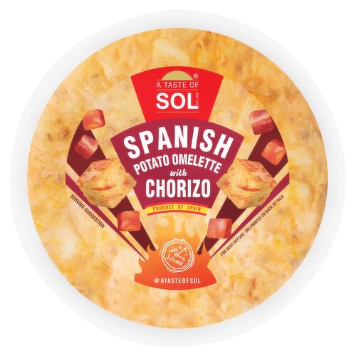 A Taste Of Sol Snacking Spanish Potato Omelette with Chorizo (200 g)