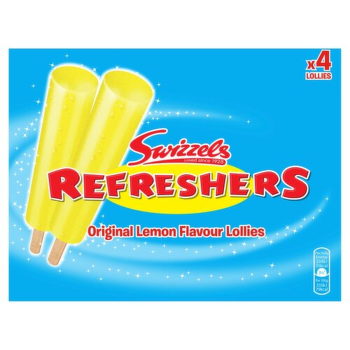 Swizzels Refresher Lemon Lollies 4 Pack (65 ml)