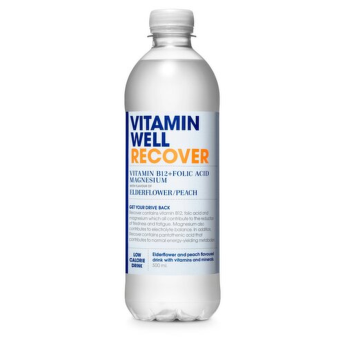 Vitamin Well Recover Elderflower Peach Drink (500 ml)