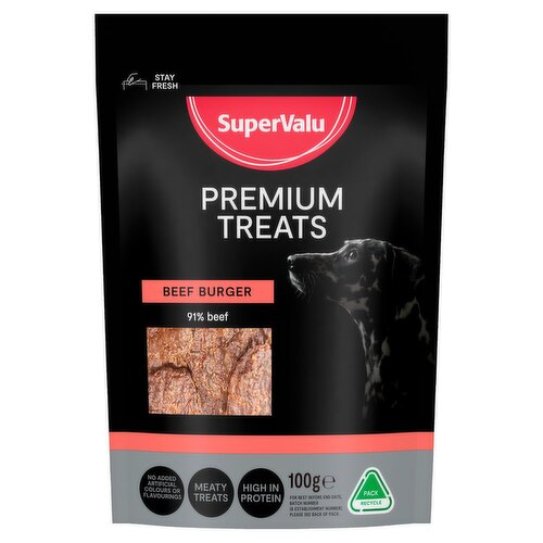 SuperValu Pork Sausages & Beef Burger Mixed Dog Treats (100 g)