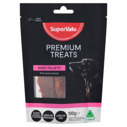 SuperValu Chicken Fillets & Duck Fillets Mixed Dog Treats (100 g)