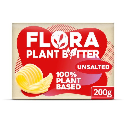 Flora Unsalted Plant Based Alternative Butter (200 g)