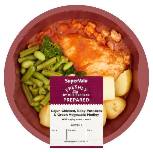 SuperValu Freshly Prepared Cajun Chicken Baby Potatoes & Green Vegetable Medley (450 g)