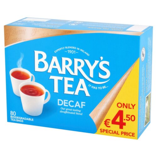 Barry's Tea Decaf 80 Tea Bags (250 g)