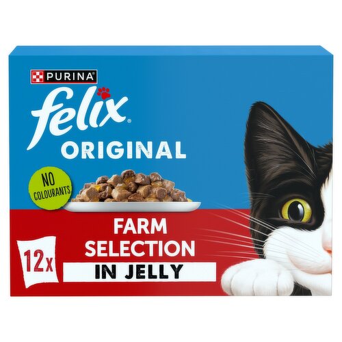 Felix Farm Selection In Jelly Cat Food Pouch 12 Pack (85 g)