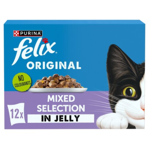 Felix Mixed Selection In Jelly Cat Food Pouch 12 Pack (85 g)