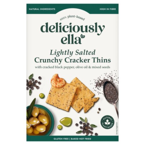 Deliciously Ella Lightly Salted Crunchy Cracker Thins (100 g)