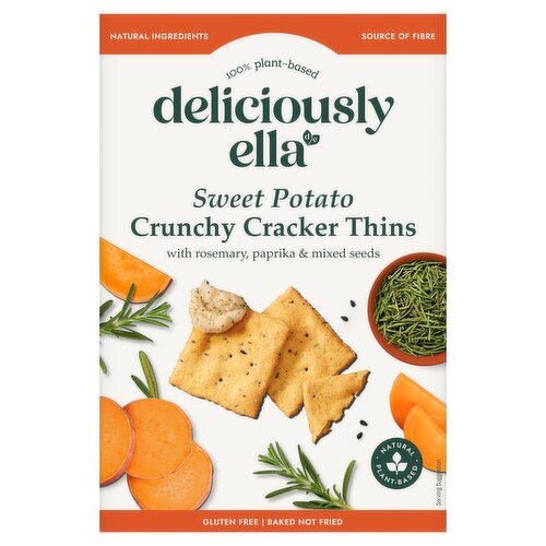 Deliciously Ella Crunchy Sweet Potato Cracker Thins (100 g)