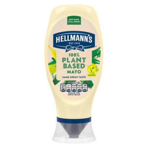 Hellmann's 100% Plant Based Vegan Mayonnaise Squeezy  (430 ml)