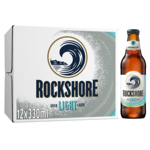 Rockshore Irish Light Lager Bottle 12 Pack (330 ml)