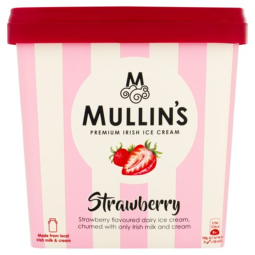 Mullin's Premium Irish Strawberry Ice Cream Tub (900 ml)