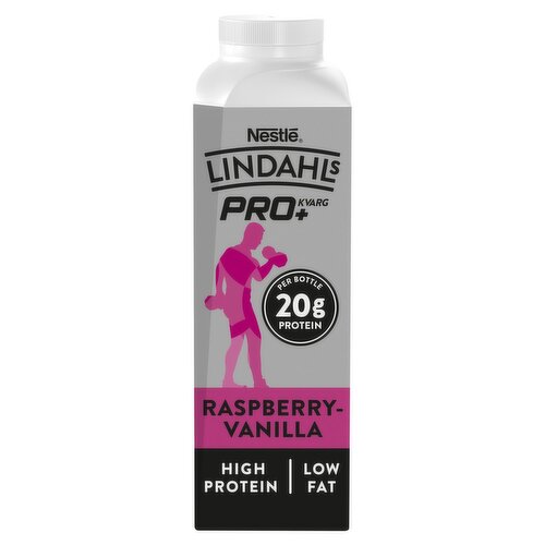 Lindahls PRO+ Kvarg Raspberry Vanilla Drink (250 ml)