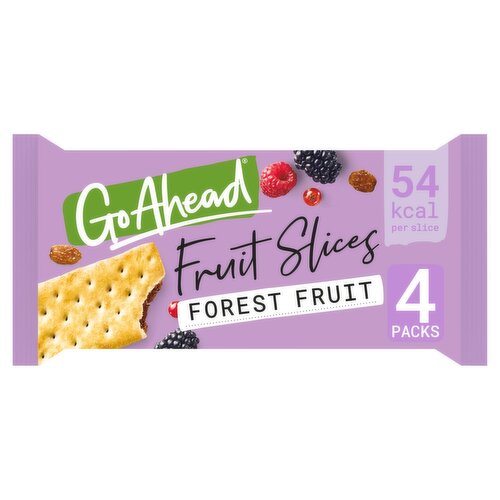 Go Ahead Forest Fruit Crispy Fruit Slices Snack Bars 4 Pack (43.5 g)