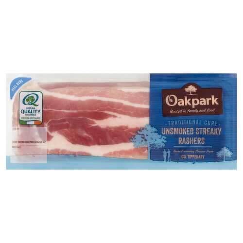 Oakpark Unsmoked Streaky Rashers (250 g)