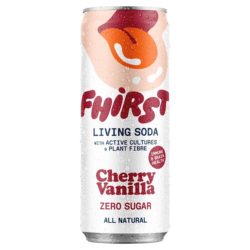 Fhirst Cherry Vanilla Living Soda Can (330 ml)