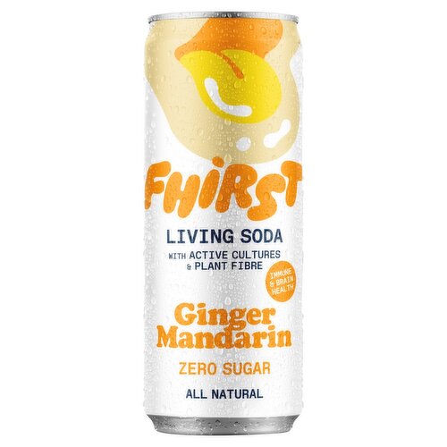 Fhirst Ginger Mandarin Living Soda Can (330 ml)