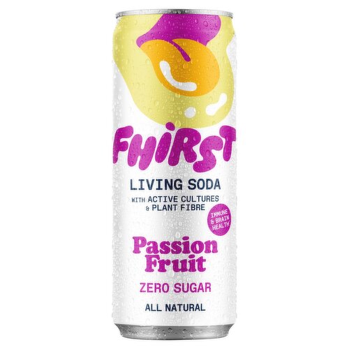 Fhirst Passion Fruit Living Soda Can (330 ml)