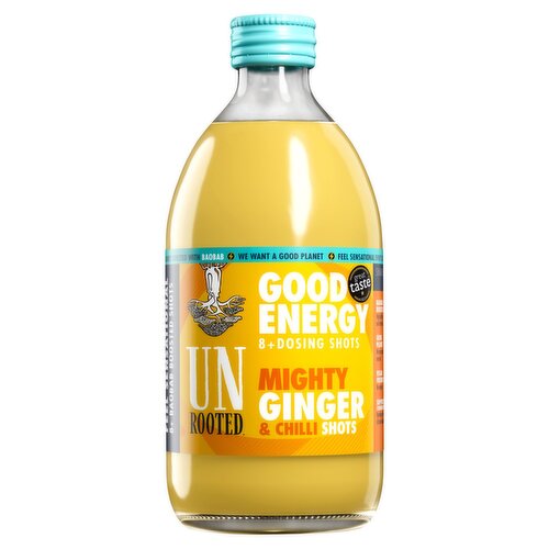 Unrooted Mighty Ginger & Chilli Shots 8 Dose Bottle (500 ml)