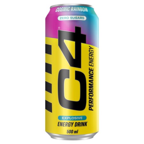 C4 Cosmic Rainbow Energy Drink Can (500 ml)