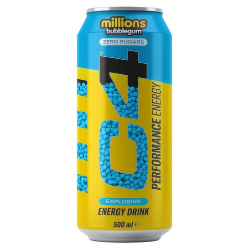 C4 Millions Bubblegum Energy Drink Can (500 ml)