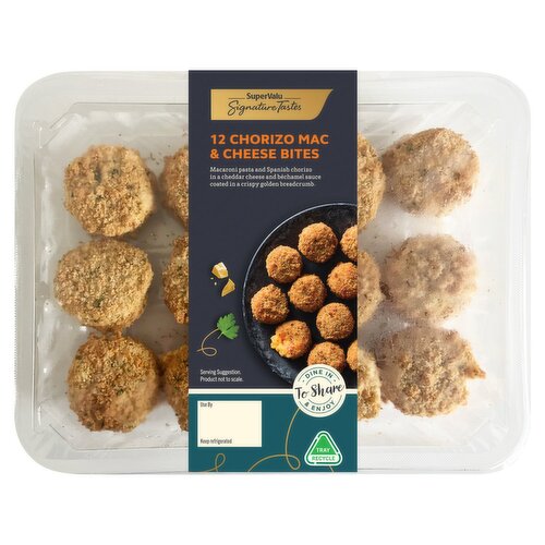Signature Tastes 12 Chorizo Mac and Cheese Bites (270 g)