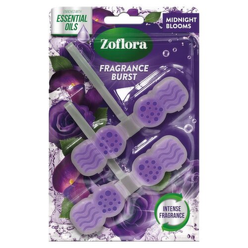Zoflora Midnight Blooms Fragrance Burst Rim Blocks (96 g)