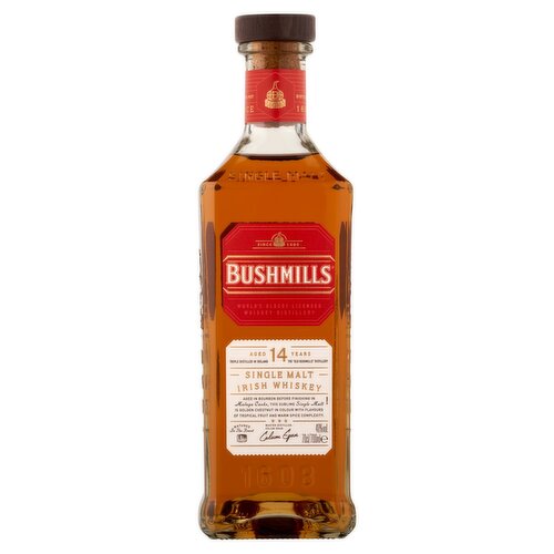 Bushmills 14 Year Old Single Malt Irish Whiskey (70 cl)