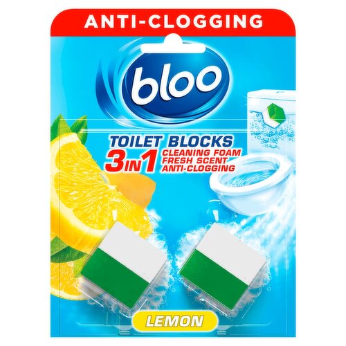 Bloo Toilet Block 2in1 Lemon 2 Blocks (100 g)