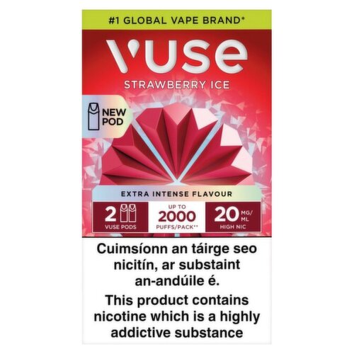 Vuse Strawberry Ice Pods 20mg (2 Piece)