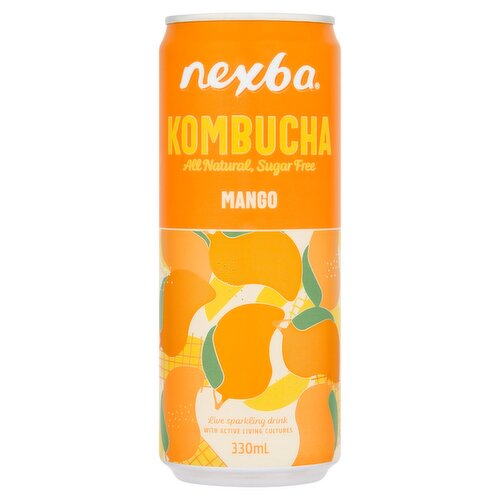 Nexba Mango Kombucha Drink Can (330 ml)