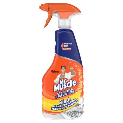 Mr Muscle Stainless Steel & Hob 3in1 Cleaner Spray (530 ml)