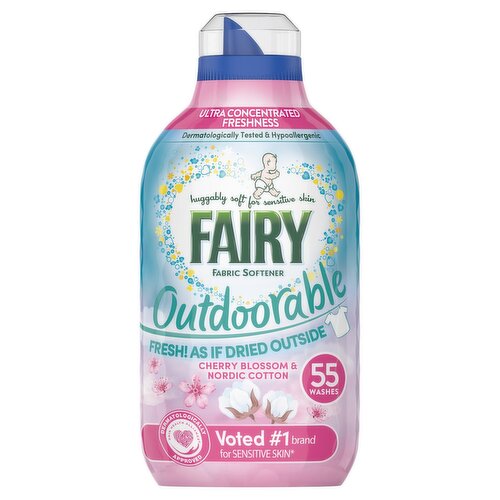 Fairy Outdoorable Cherry Blossom & Nordic Cotton Fabric Conditioner 55 Wash (770 ml)