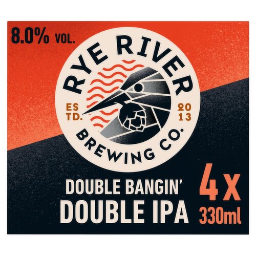 Rye River Double Bangin' Double IPA Can 4 Pack (330 ml)