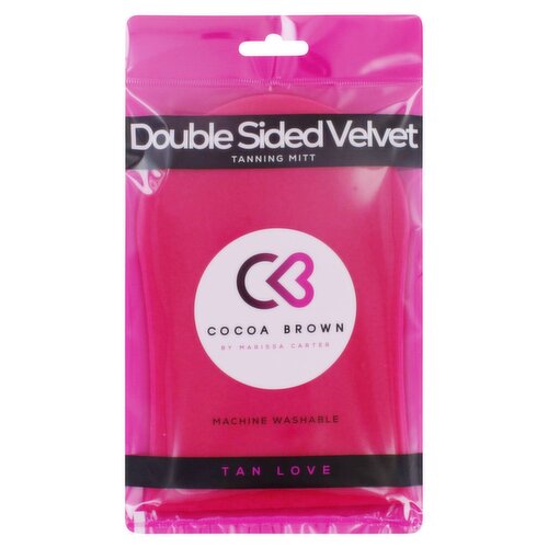 Cocoa Brown Double Sided Velvet Tanning Mitt (1 Piece)