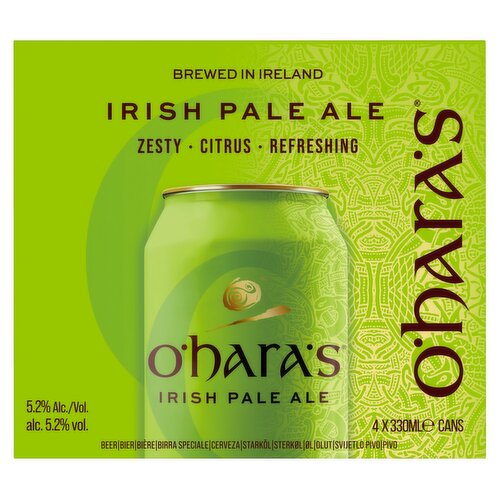 O'Hara's Irish Pale Ale Can 4 Pack (330 ml)