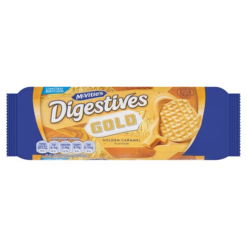 McVitie's Digestive Gold Caramel Biscuit (232 g)