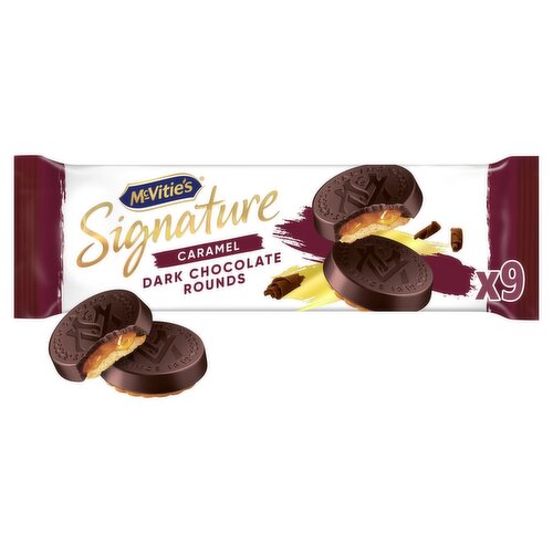 McVitie's Signature Caramel Dark Chocolate Rounds (109 g)