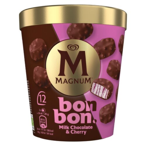 Magnum Bon Bon Milk Chocolate & Cherry Ice Cream (204 ml)