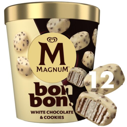 Magnum Bon Bon White Chocolate & Cookie 12 Piece (204 ml)
